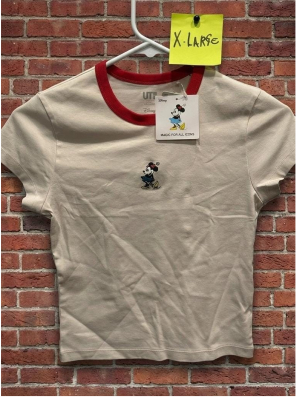 Uniqlo x Yu Nagaba Mickey & Friends Disney Graphic Tee Black Women's XL 477499 N